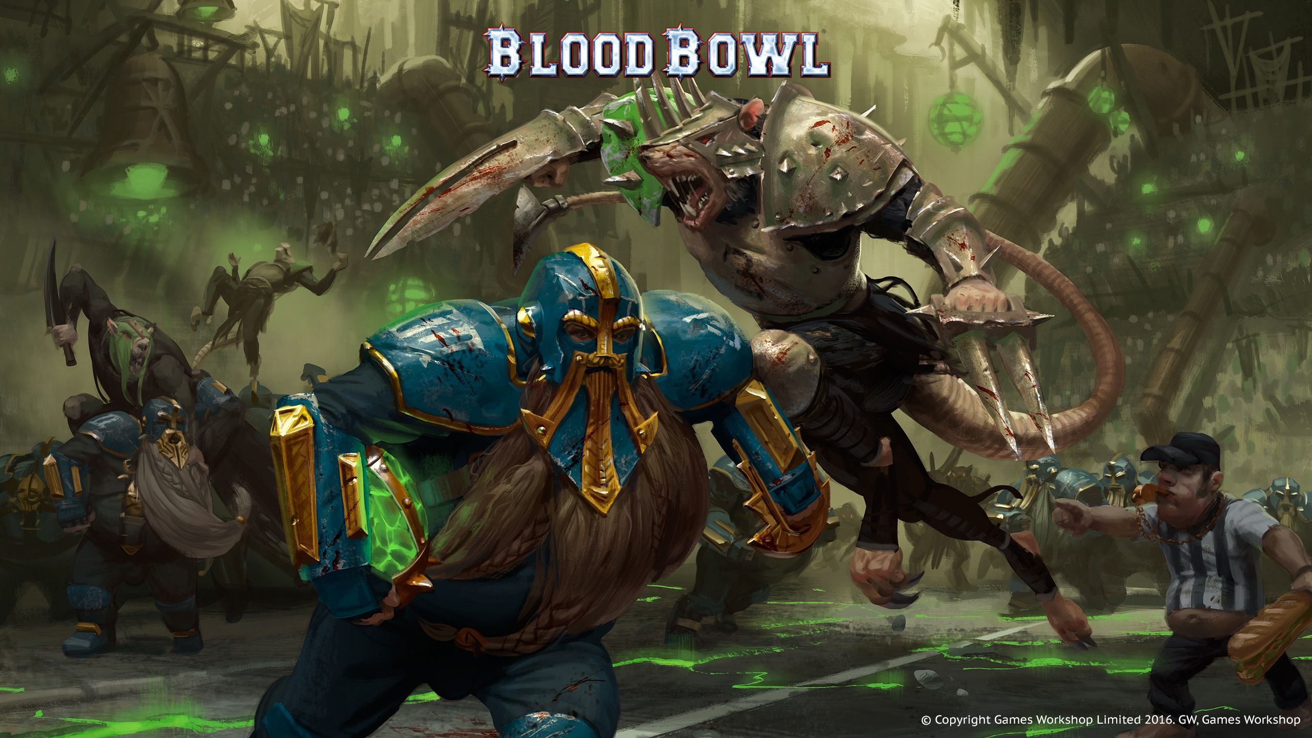 Arte do videogame blood bowl 3.