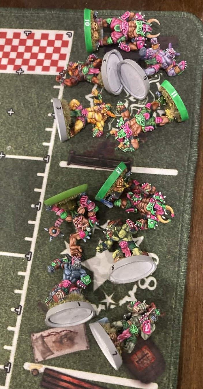 Foto da mesa em preparação para o jogo 2.